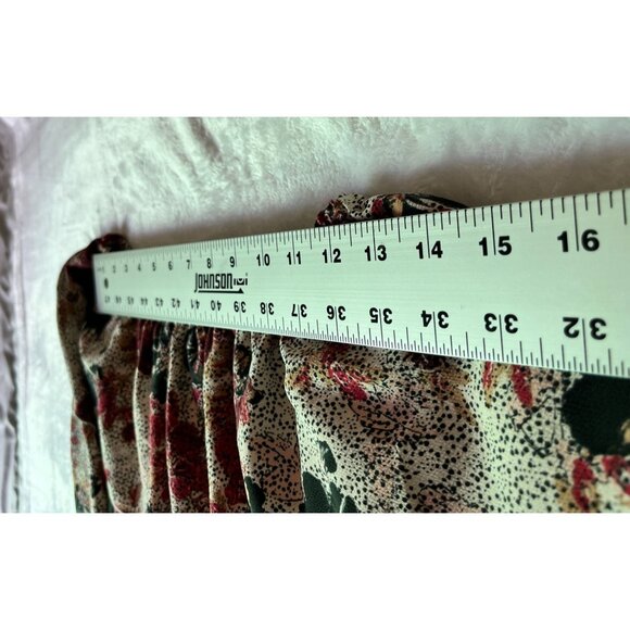 Aritzia Wilfred Womens Floral Long Sleeve Off-Shoulder Blouse Top XS Multicolor - Picture 5 of 10